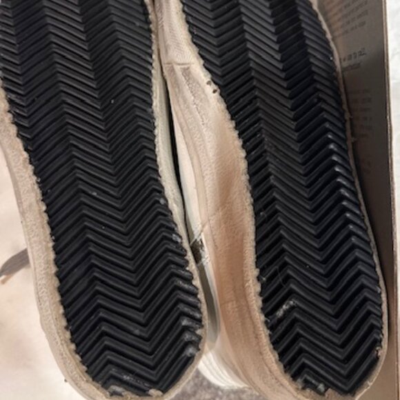 Golden Goose Woman Size 38 Suede Toe and Star Leather White/Ice - Picture 4 of 14